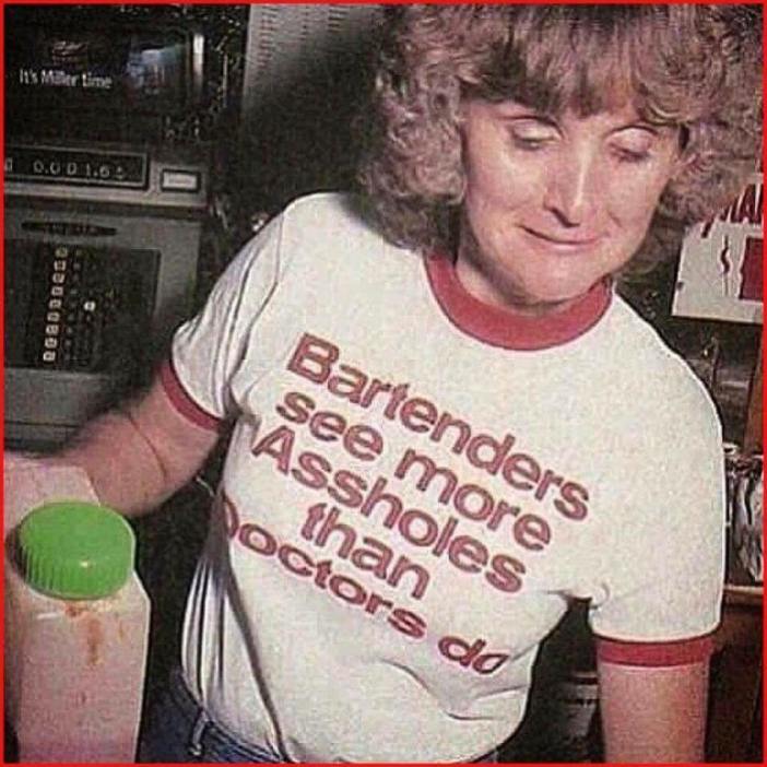 Bartender Sporting Appropriately Divey T-Shirt